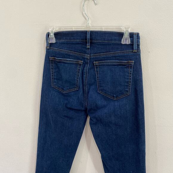 Loft Skinny Dark Wash Medium Rise Jeans in Size 25 - Picture 8 of 10